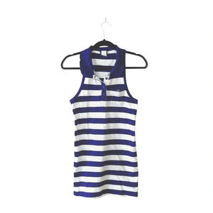 Sperry Top-Sider Navy Blue & White Nautical Striped Dress Small Petite Women’s